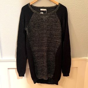 Black and Gold Tinsel Story of Lola Sweater/Sweater Dress